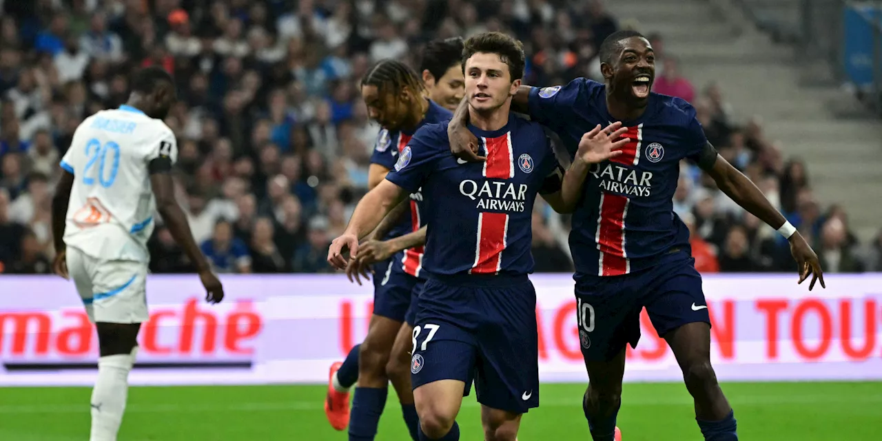 Ligue 1 : le Paris Saint-Germain s'impose largement face à Marseille et prend seul la tête du championnat