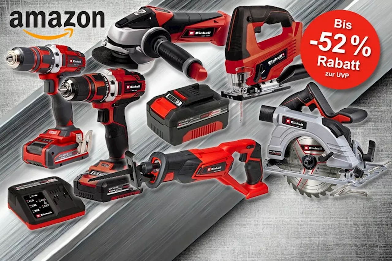 Einhell Werkzeug Top Deals im Amazon Sale: Jetzt bis 52% Rabatt auf günstiges Elektrowerkzeug sichern |