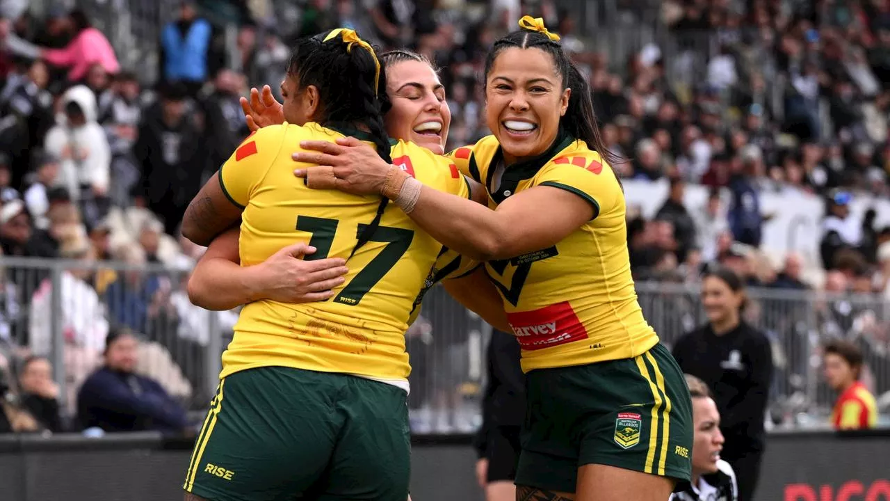 Kiwi Ferns kept scoreless in rugby league first as Jillaroos secure tough victory