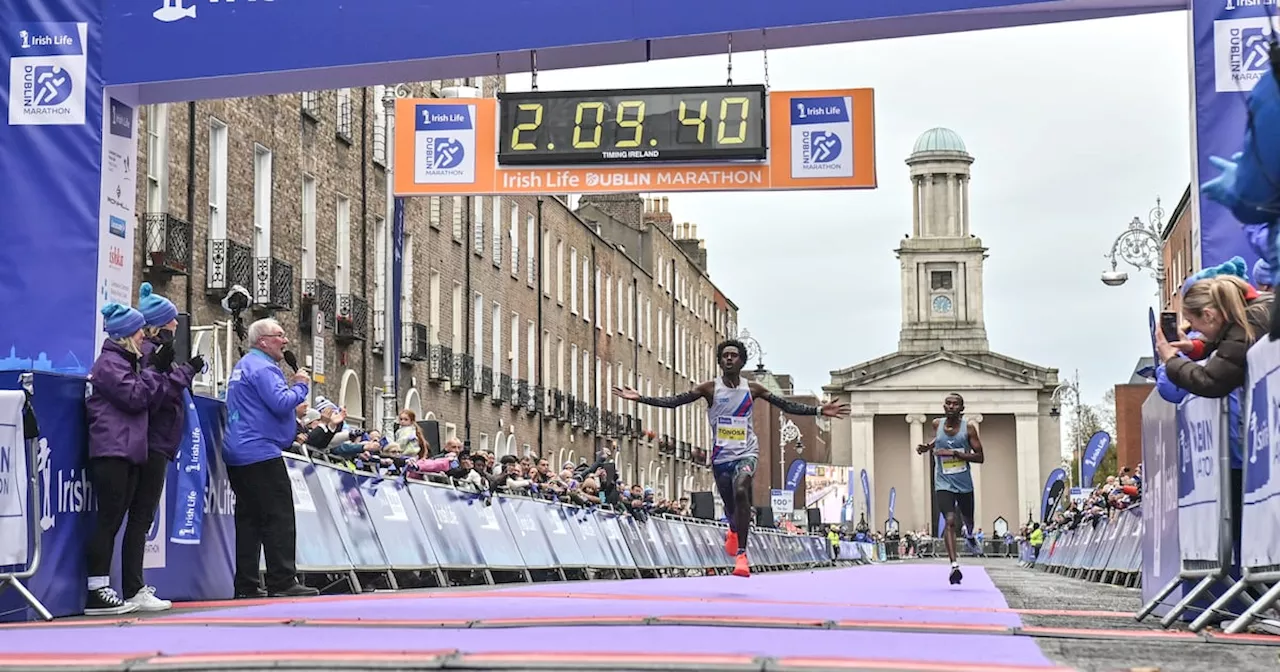 Proud day for Hiko Tonasa as he sets new Irish marathon record