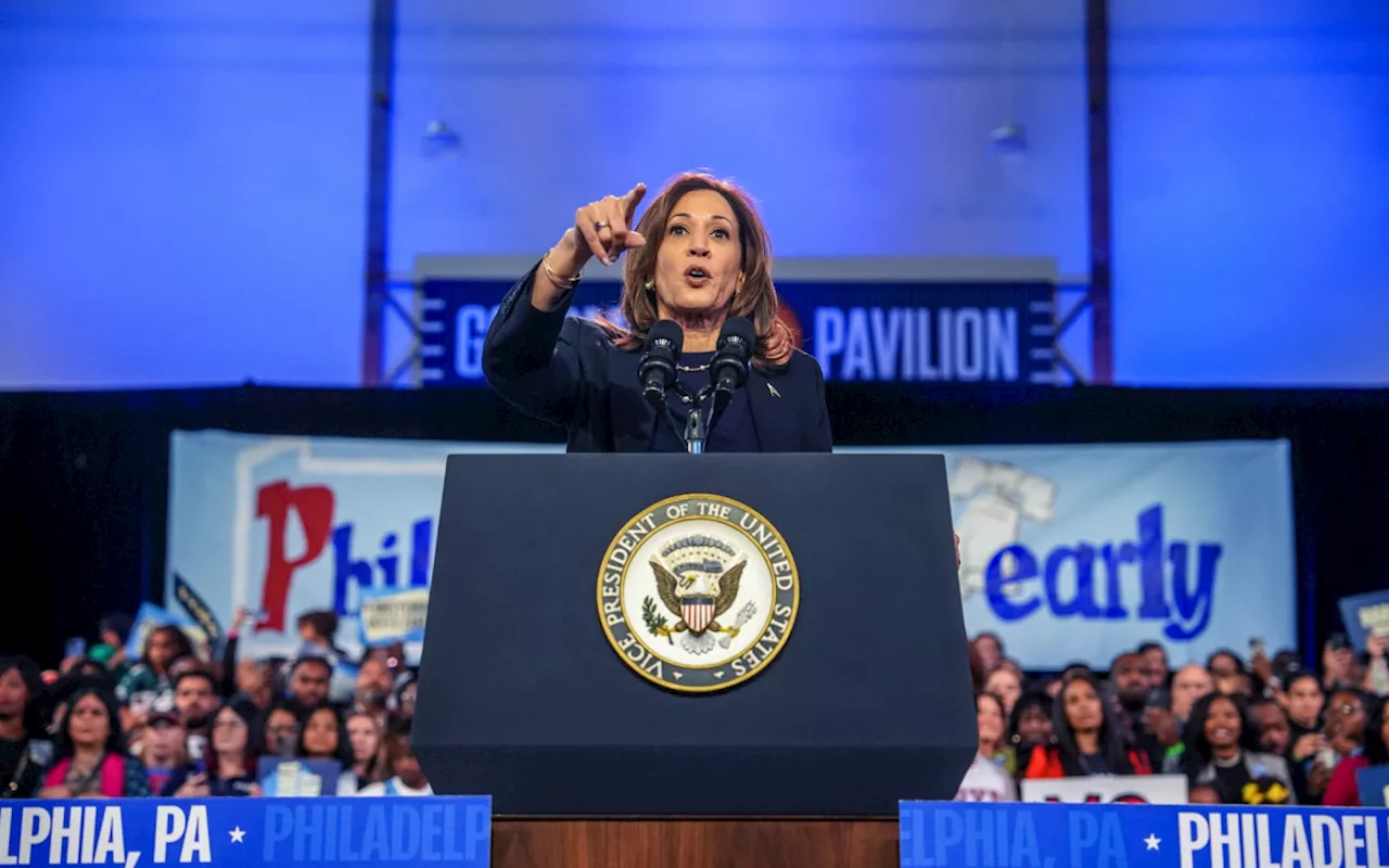 Kamala Harris faz campanha na Filadélfia e pede que eleitores votem antecipadamente