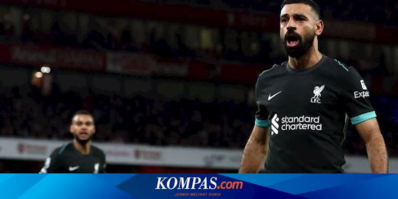 Hasil Arsenal Vs Liverpool 2-2, Mo Salah Penyelamat The Reds