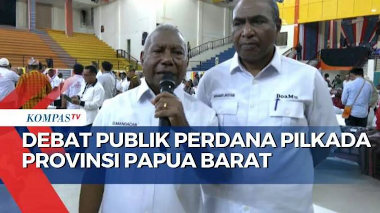 Jalannya Debat Publik Pertama Pilkada Provinsi Papua Barat di Kabupaten Kaimana