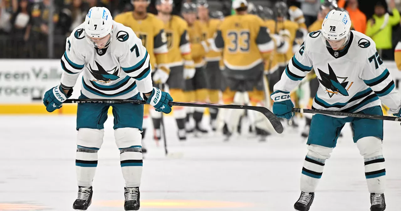 Sharks lose ninth straight as Golden Knights win 7-3 in Las Vegas