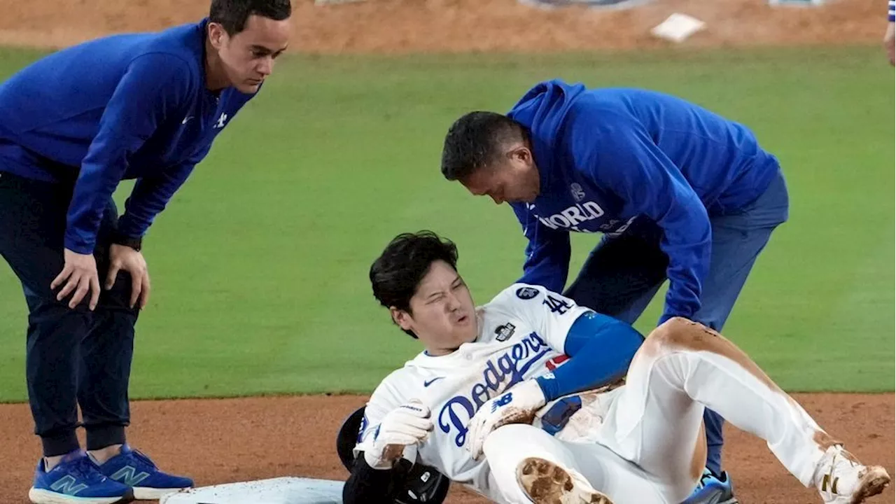 Shohei Ohtani suffers shoulder injury in World Series Game 2, may miss Game 3