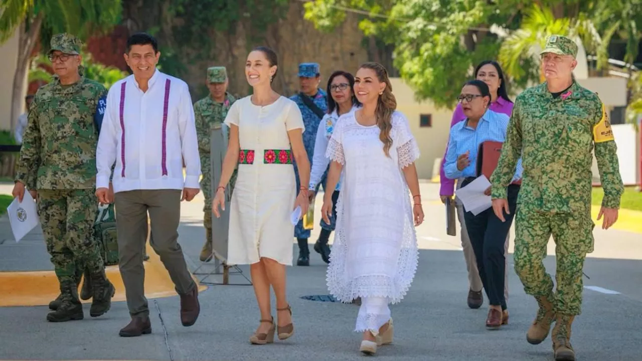 Evelyn Salgado agradece apoyo de Claudia Sheinbaum tras emergencia por el huracán 'John'