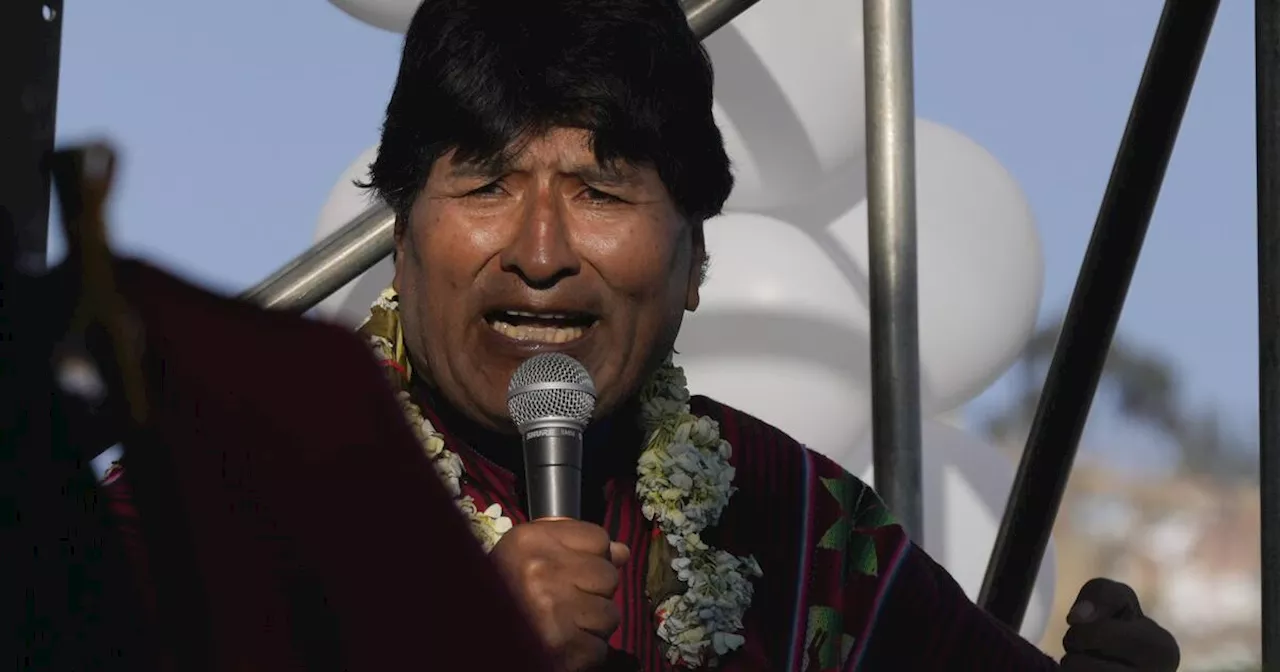 Bolivia's former president Evo Morales claims his car was shot at in attempted assassination