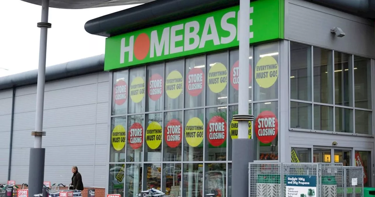 Map shows full list of Homebase stores closing down before the end of 2024