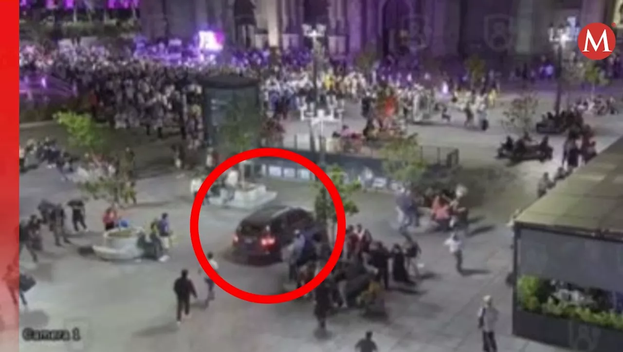 Difunden VIDEO del momento en que atropellaron a personas afuera de Catedral de Guadalajara