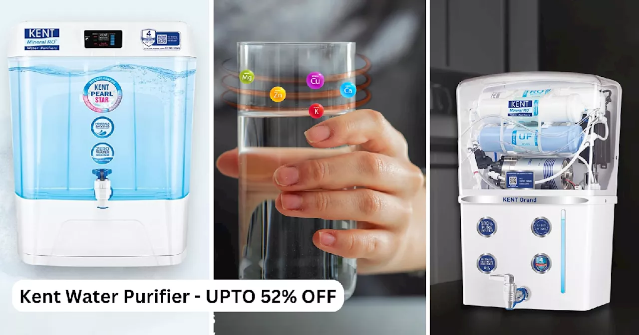 Amazon Diwali Sale का ऑफर खत्म होने से पहले लूट लें Kent Water Purifier की सस्ती डील, सबसे शुद्ध पानी का करता है वादा