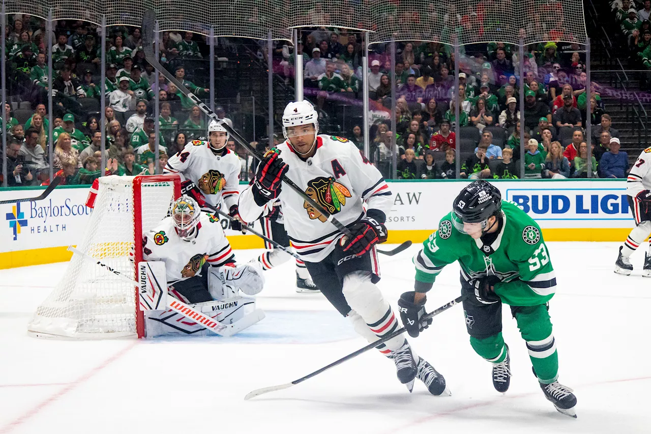 Dallas Stars nearly squander three-goal lead, hang on for win over Chicago Blackhawks