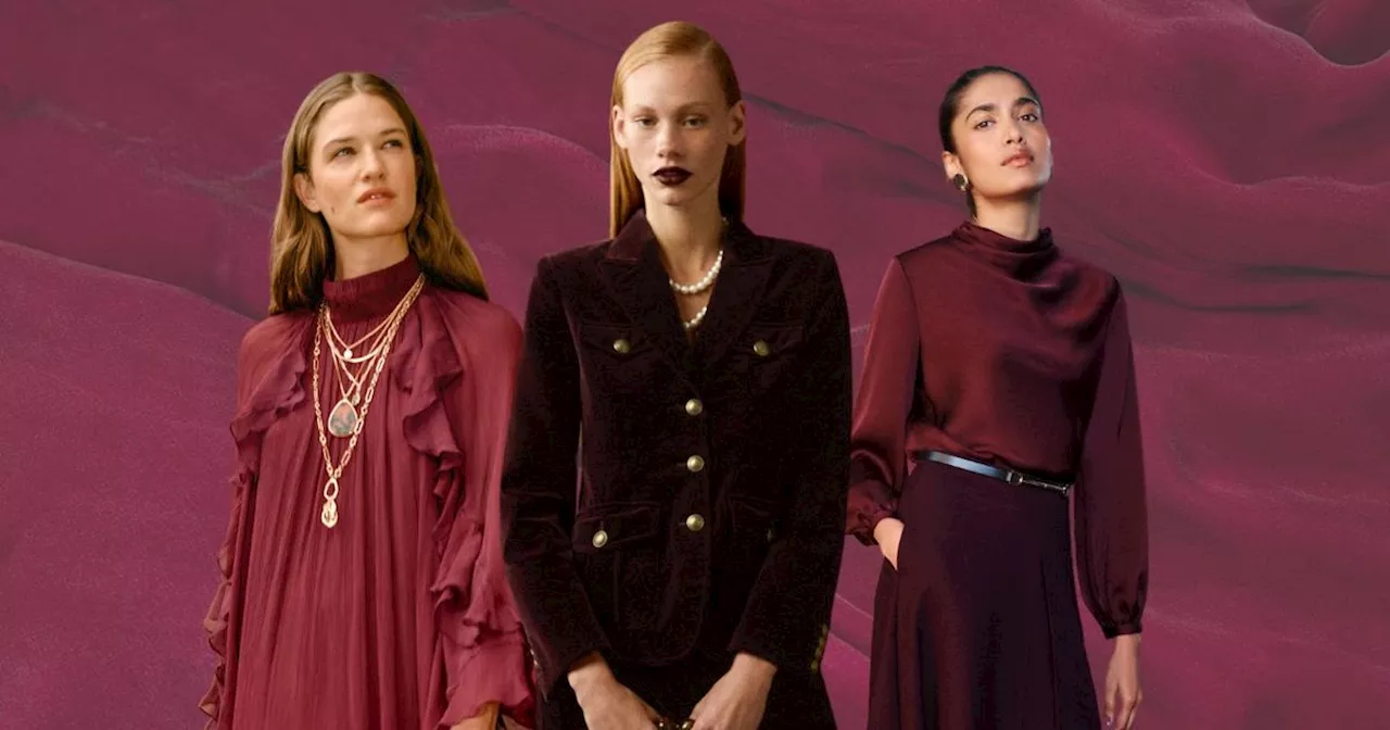 Ways to wear burgundy at any age with buys from £35