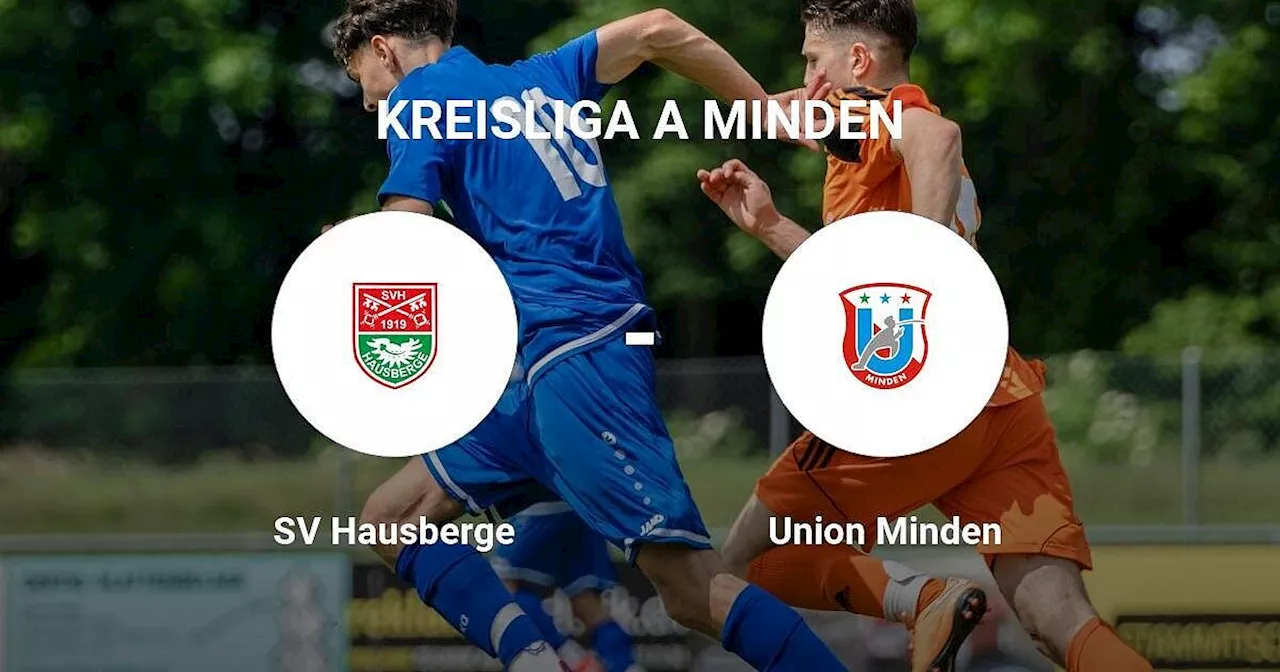 Das Match zwischen dem SV Hausberge und der Union Minden endet unentschieden