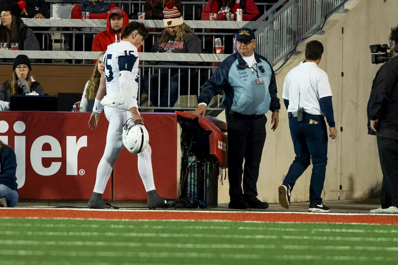 Penn State QB Drew Allar leaves Wisconsin game with apparent injury