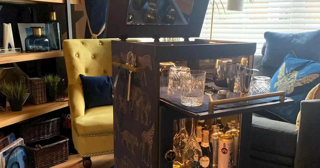 Crafty Limerick woman turns old charity shop record player into stunning drinks trolley on a budget