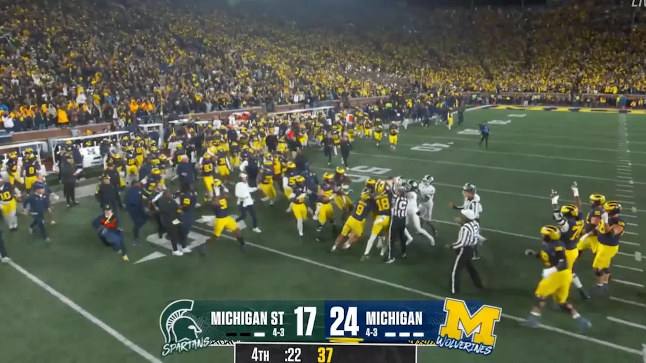 Michigan's Colston Loveland Delivers Perfect Takedown of MSU After Postgame Fight