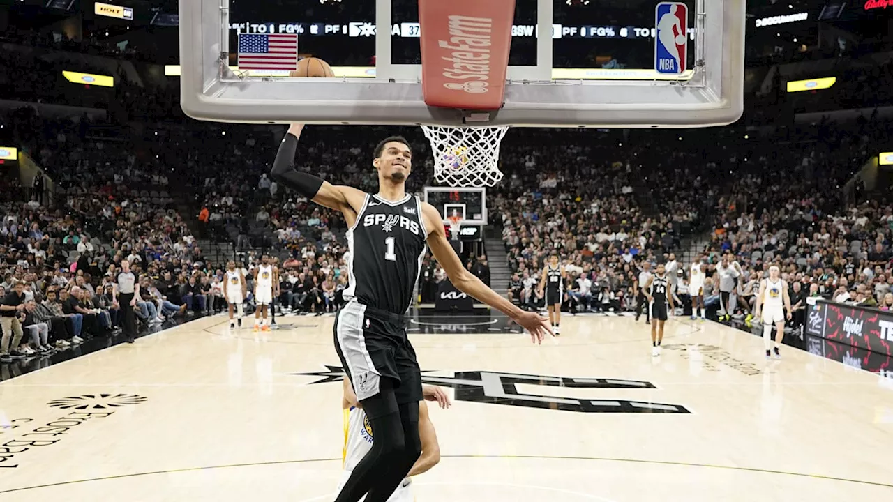 Victor Wembanyama's Absurd Dunk Went Viral In Rockets-Spurs Game