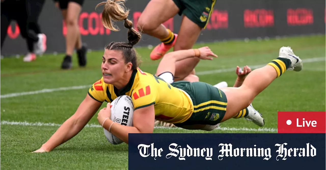 Live updates, Test rugby league: Jillaroos claim historic win, Kangaroos hunt revenge for record loss