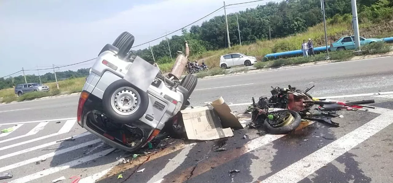 Collision kills big biker, SUV driver in Papar, Sabah