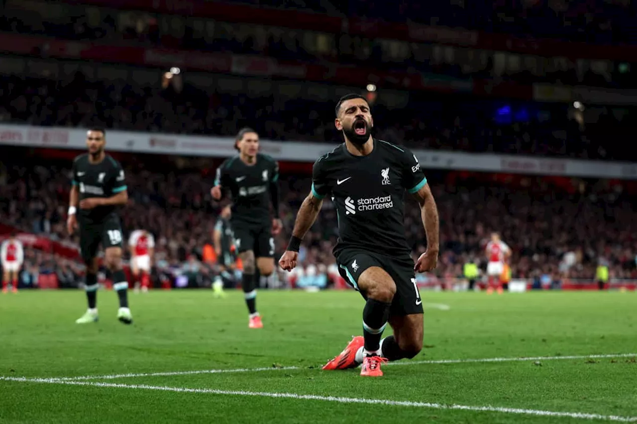 Salah strikes late as Liverpool snatch draw at title rivals Arsenal