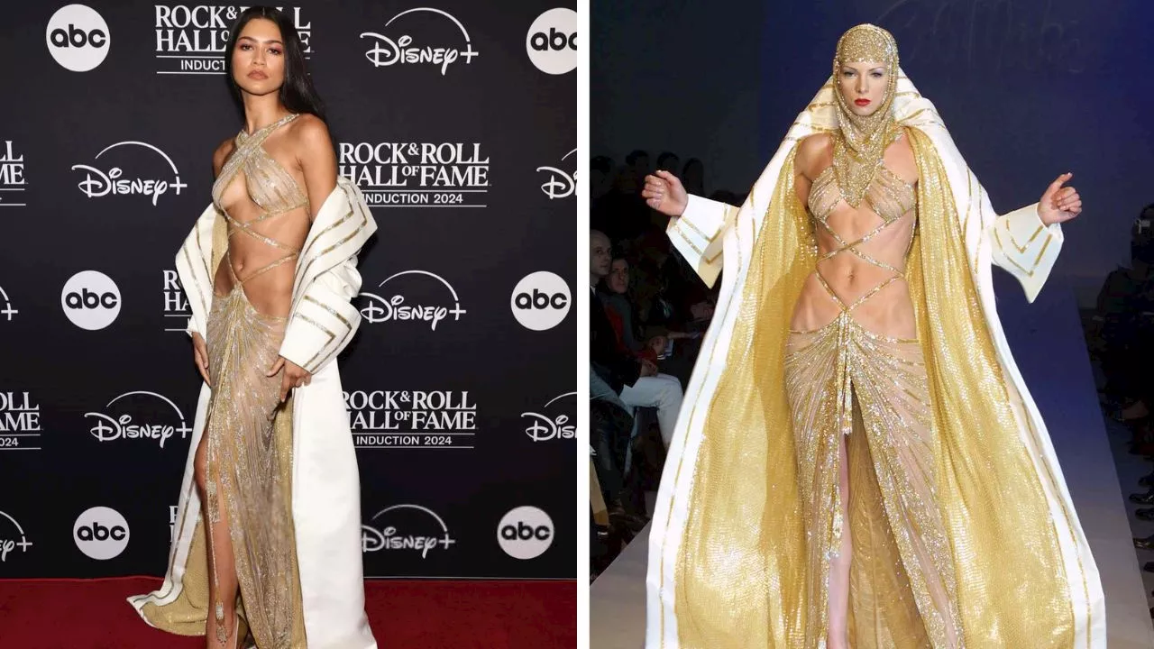 Zendaya Paid Tribute to Cher in a Bob Mackie FW ’01 Gown at the Rock ...