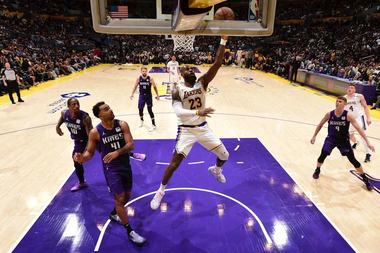 James triple-double helps Lakers hold off Kings, Clippers down Nuggets