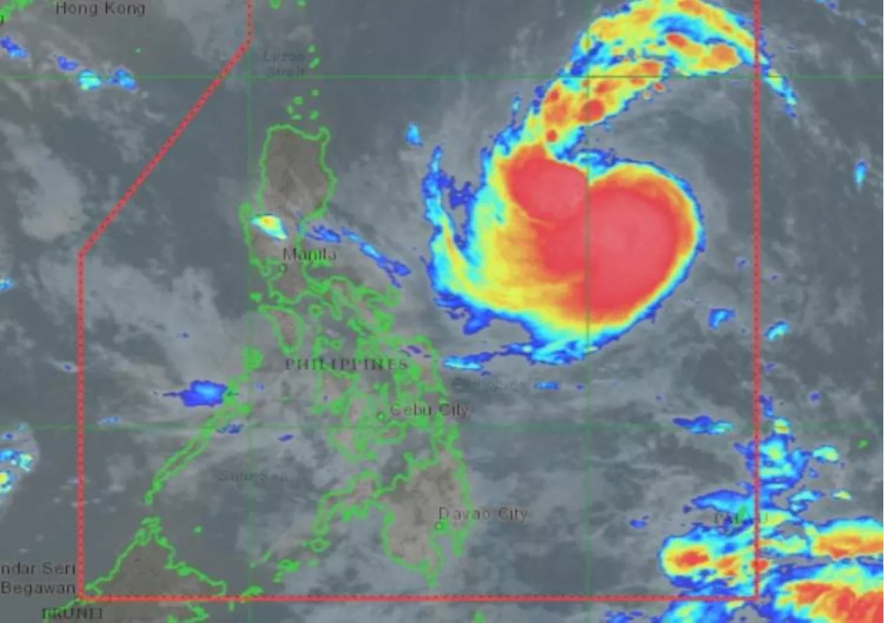 Tropical Storm Leon intensifies over Philippine Sea