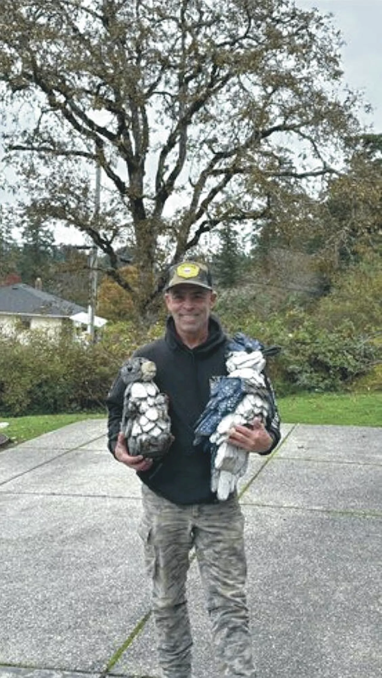 Driftwood artist thanks police for helping get his sculptures back