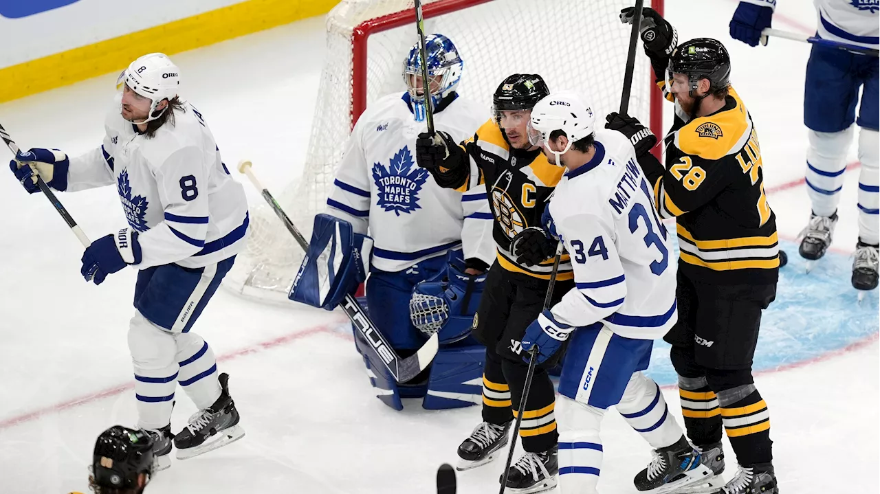 Marchand gets first goal of season to lift Bruins to OT win over Maple Leafs