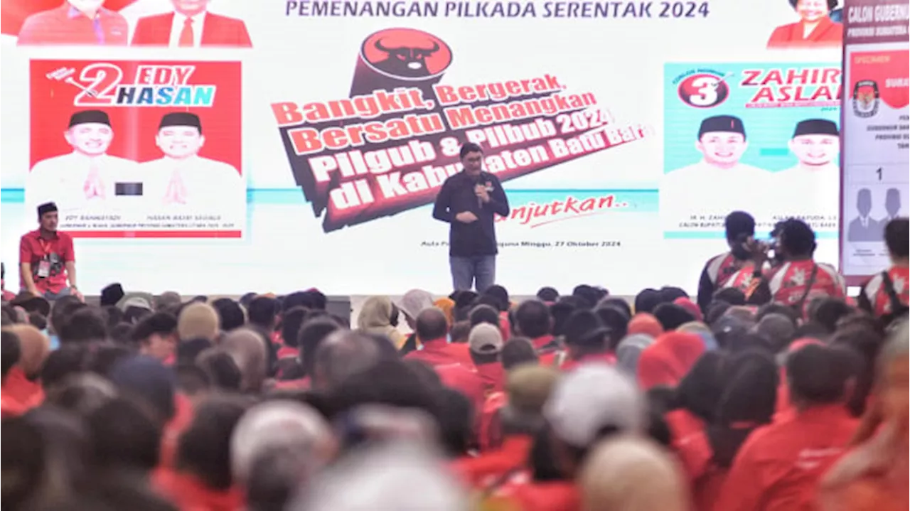 PDIP Warning Kadernya Jangan Main 2 Kaki Dukung Bobby Nasution: Jelas Sanksinya, Pecat!