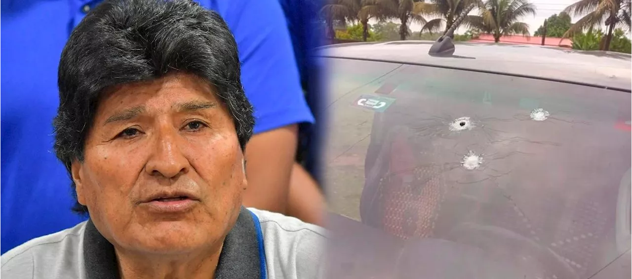 Disparan 14 veces contra vehículo del expresidente de Bolivia, Evo Morales