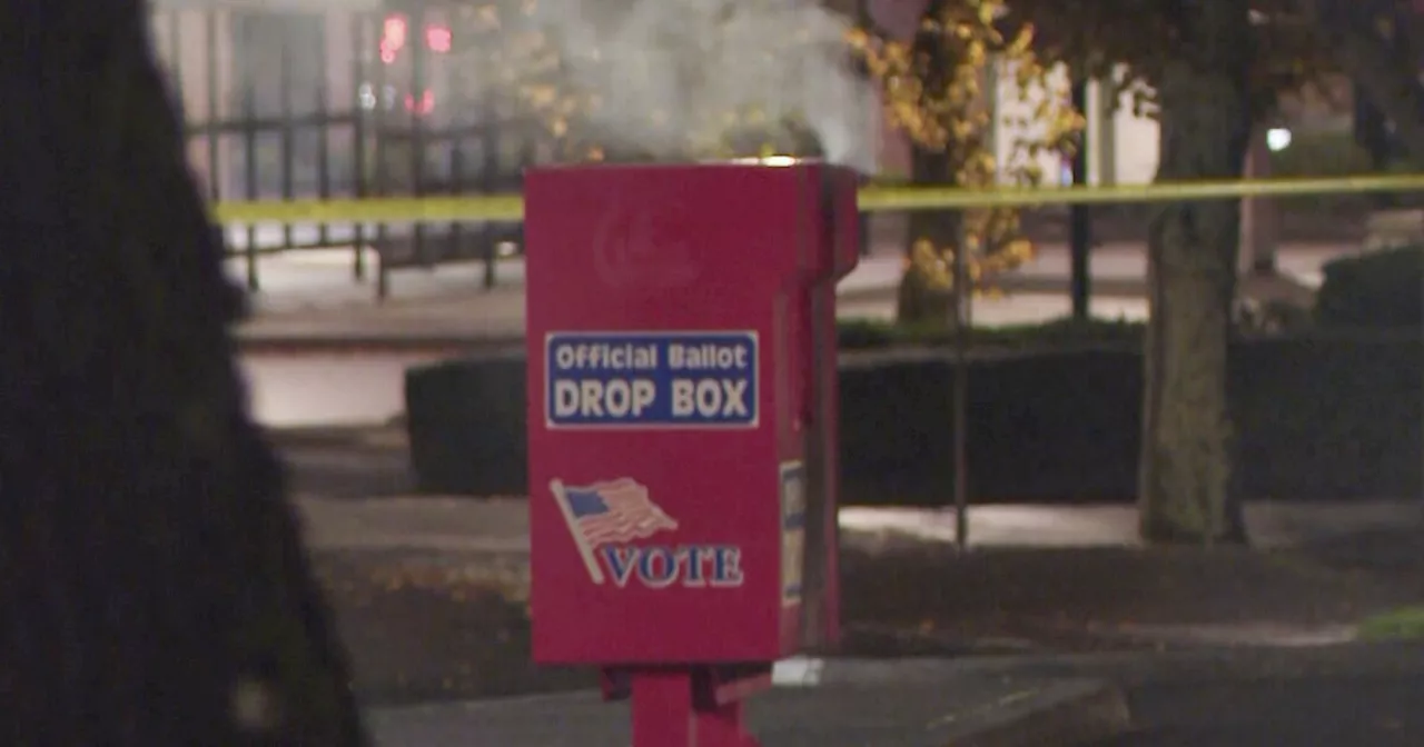 Police say fires that destroyed ballots in drop boxes in Oregon and Washington are connected