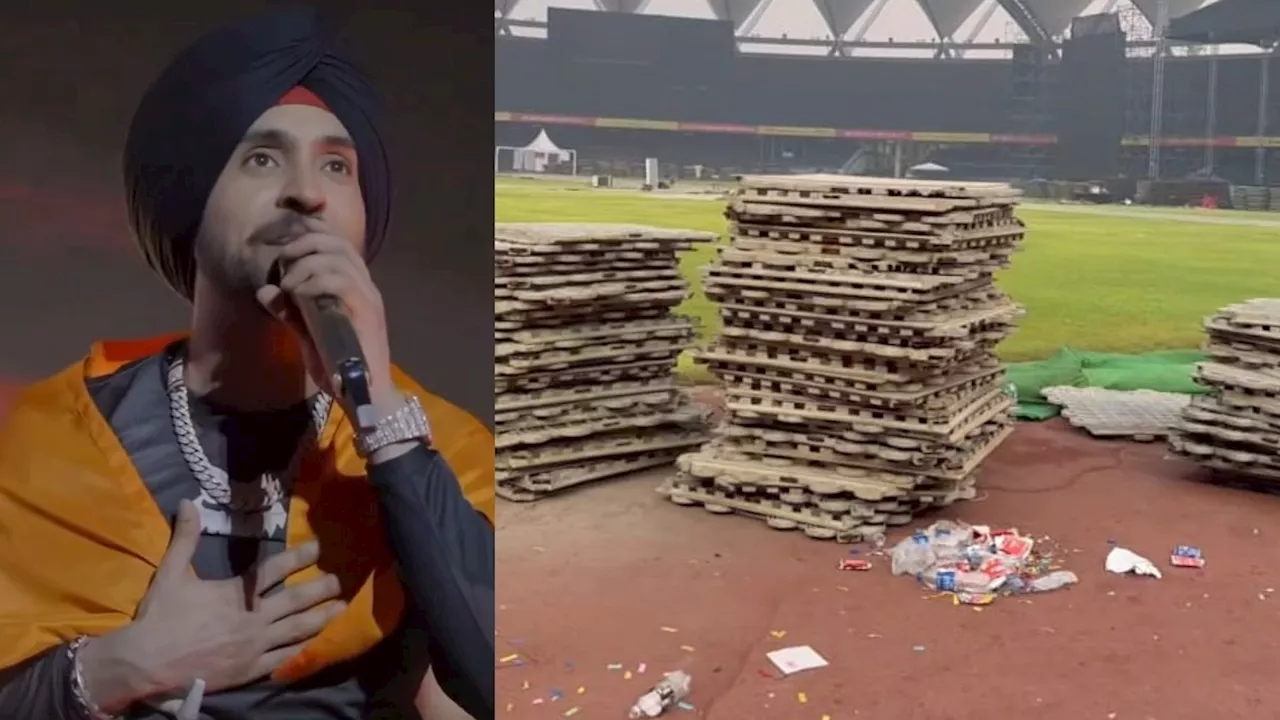 Diljit Dosanjh Concert in JLN Stadium: शराब की बोतलें फेंकी, सामान तोड़ा... दिलजीत के कॉन्सर्ट से JLN स्टेडियम को नुकसान, खिलाड़ी परेशान