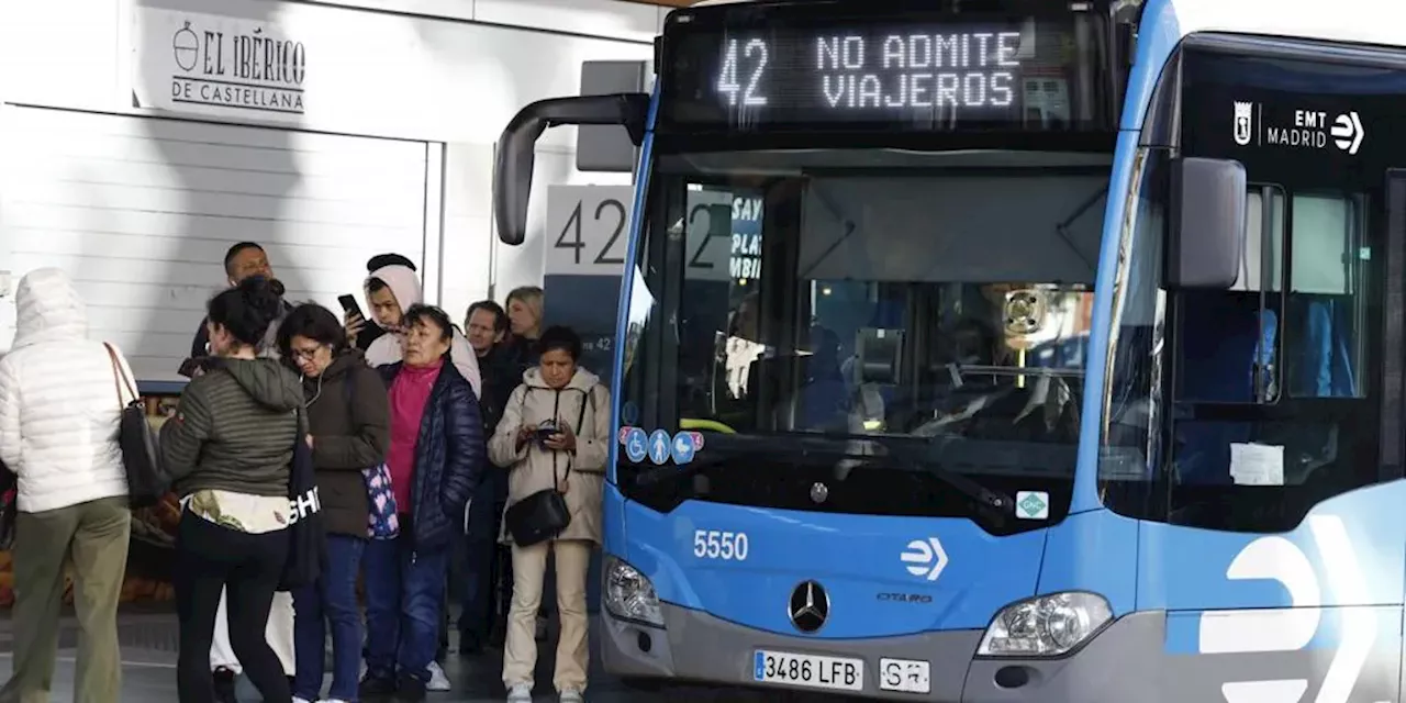 Huelga EMT Madrid: servicios mínimos, líneas afectadas, días y horarios del parón de autobuses municipales