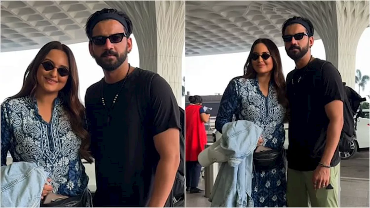 Sonakshi Sinha-Zaheer Iqbal: एयरपोर्ट पर नजर आए जहीर और सोनाक्षी, कहां मनाएंगे शादी के बाद पहली दिवाली?