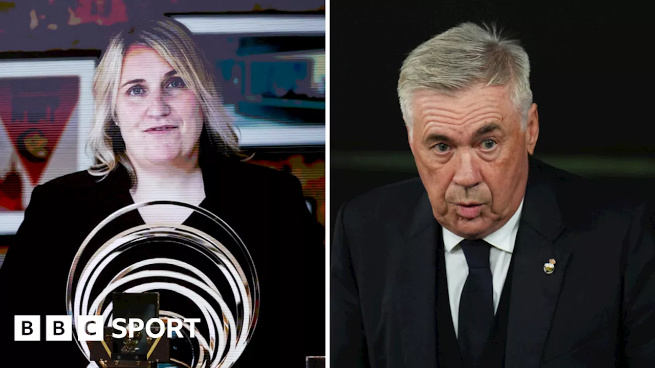 Ballon d'Or 2024: Carlo Ancelotti and Emma Hayes win Coach of the Year awards