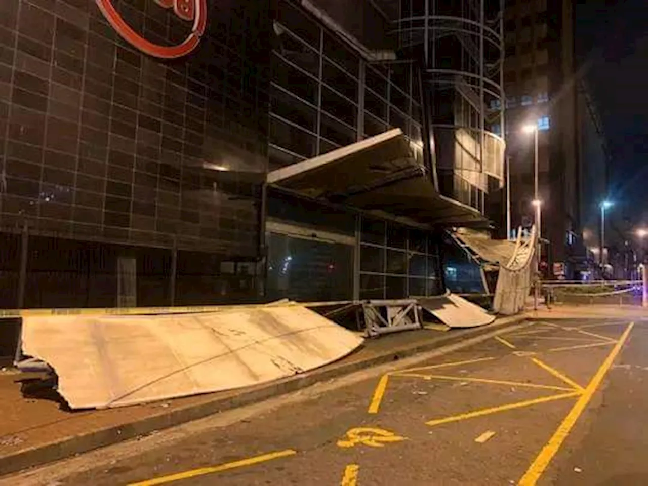 Update: Fallen sign, not building collapse, cause for Durban CBD road closures