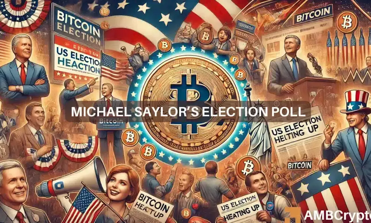 Michael Saylor’s poll picks Trump for Bitcoin: 91% agree!