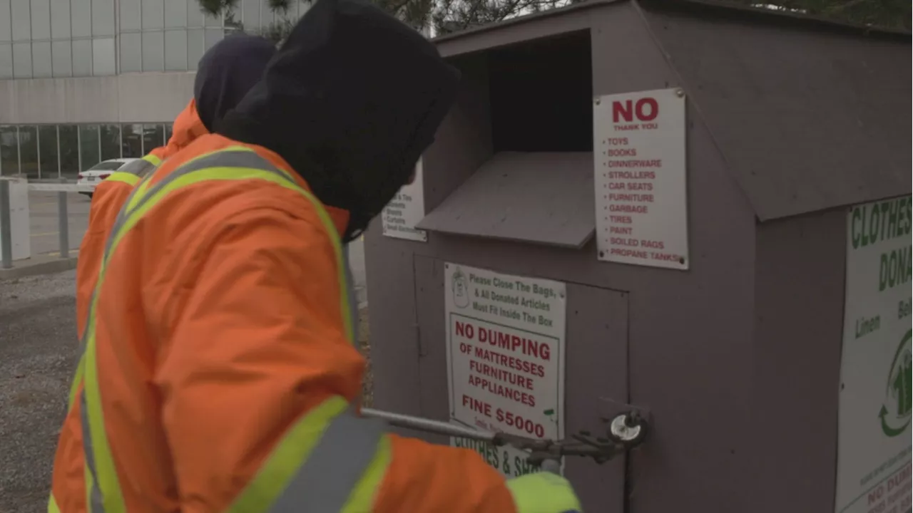 Clothing recyclers frustrated by chaos, violence plaguing some clothing donation bins