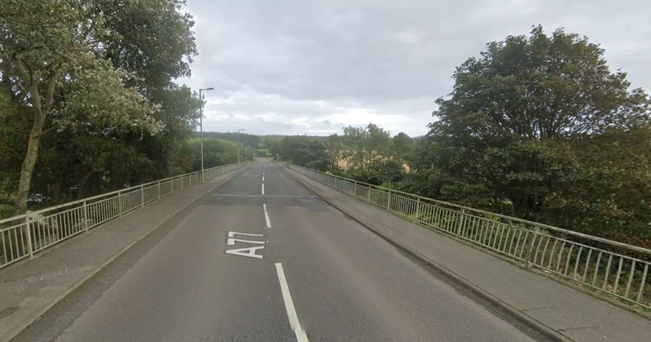 Major busy Scots road closed in both directions as lorry catches fire