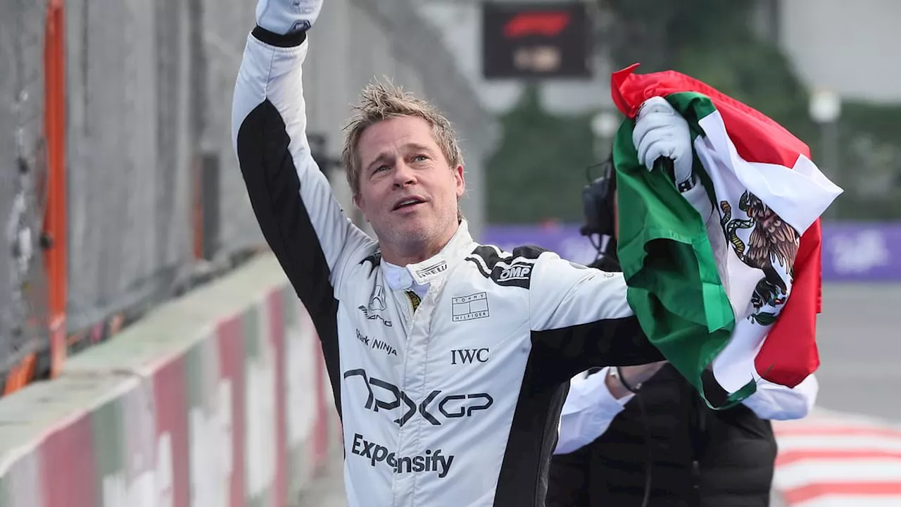 Brad Pitt surprises fans with Mexican Grand Prix appearance as he films scenes for F1 movie