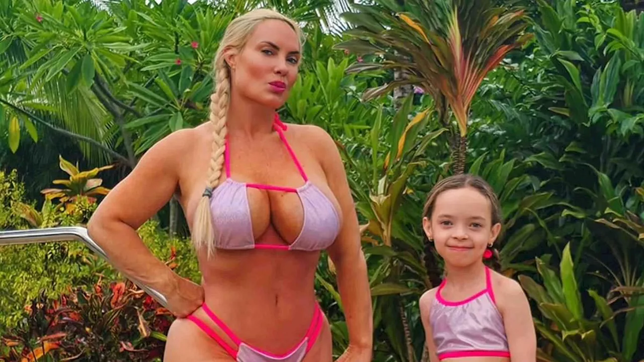 Coco Austin, 45, sparks backlash after posing in matching bikinis with daughter Chanel, 8