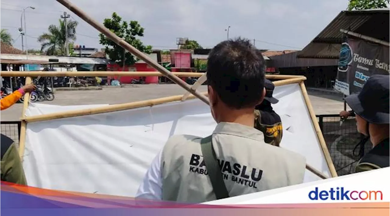 Bawaslu Bantul Pereteli 354 Alat Peraga Kampanye di 3 Kapanewon