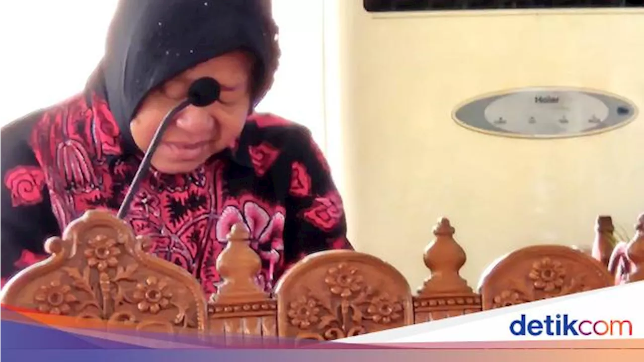 Tangis Risma Apresiasi Ponpes Shiddiqiyah Bangun Rumah Warga Miskin