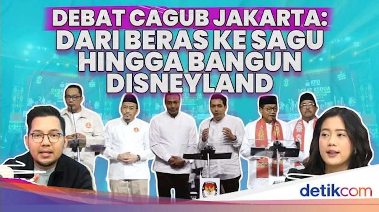 Debat Cagub Jakarta: Dari Beras ke Sagu, hingga Bangun Disneyland