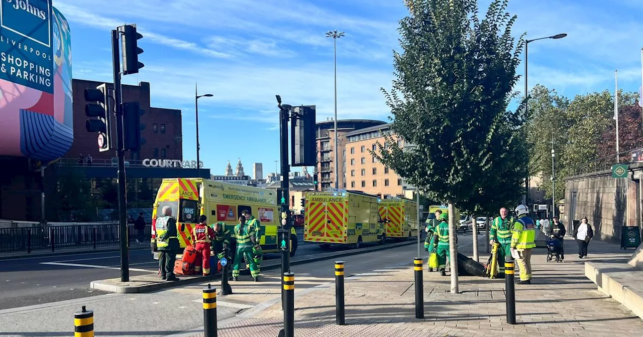 Person airlifted to hospital after being found on train tracks