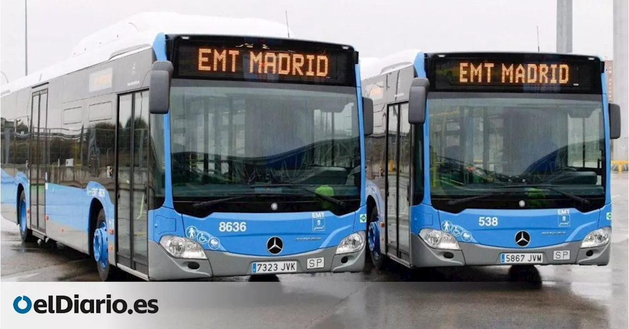 Huelga de la EMT Madrid este lunes y también en los buses de la Comunidad: circulan al menos la mitad de los servicios