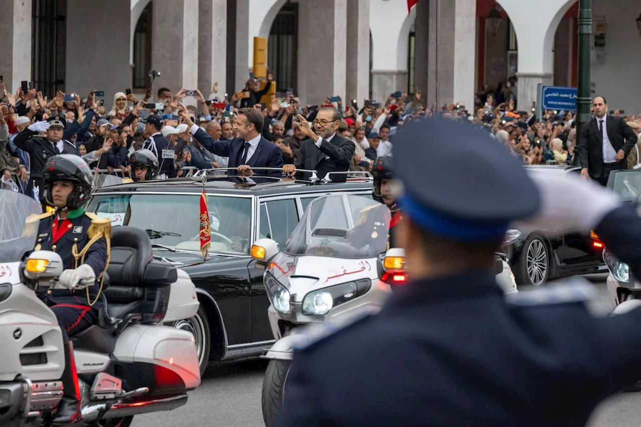 Mohamed VI recibe a Macron en Rabat para sellar con acuerdos económicos la reconciliación diplomática