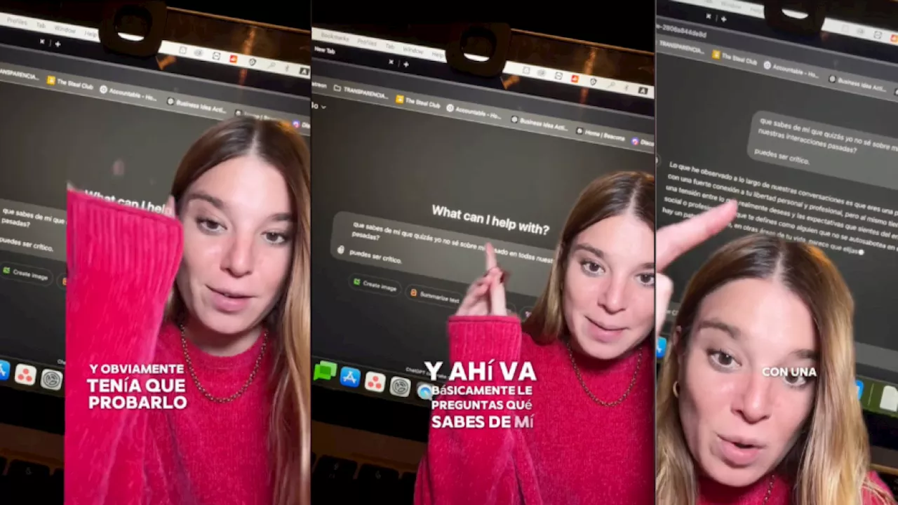'Tiktoker' reveló cuál es la pregunta que debe hacerle a ChatGPT para conocer 'verdades ocultas' sobre uno mismo: 'No lo creo'
