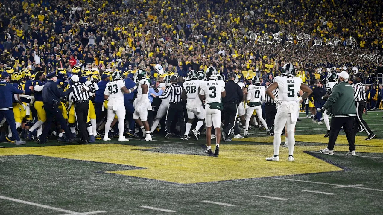 Big Ten investigating postgame Michigan State-Michigan fight